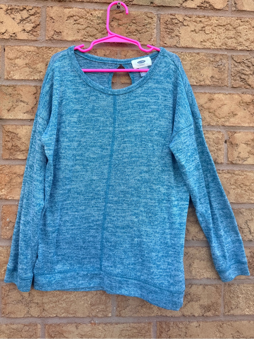 🌿10/$25 • Old Navy Teal Marled Crewneck Sweater